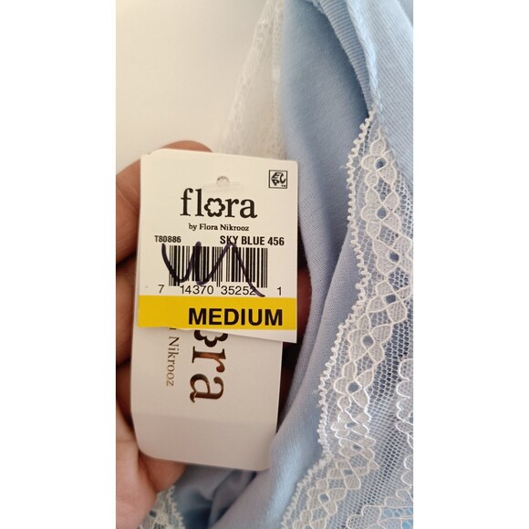 Flora Nikrooz Chemise Slip Size Medium Blue New - Picture 5 of 8